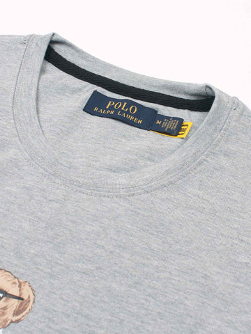 Brandahub T-shirts PRL bear T Shirt-heather grey