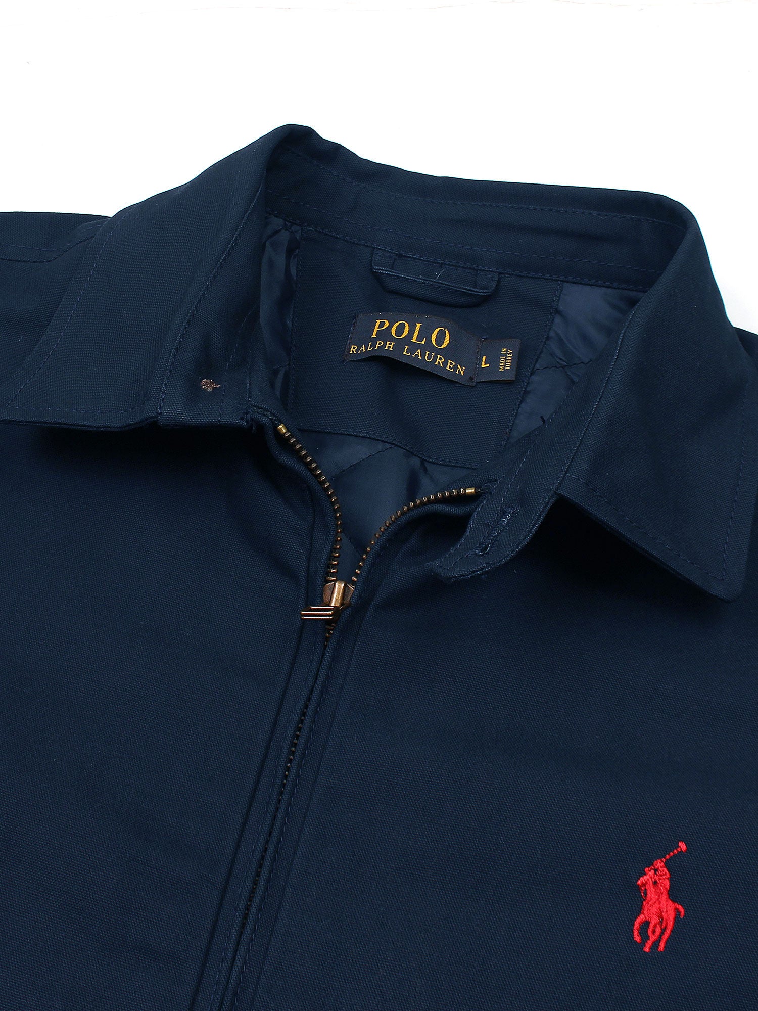 PRL Cotton Twill Jacket (collar) (Navy blue) - brandahub
