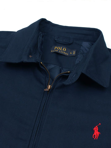 PRL Cotton Twill Jacket (collar) (Navy blue) - brandahub
