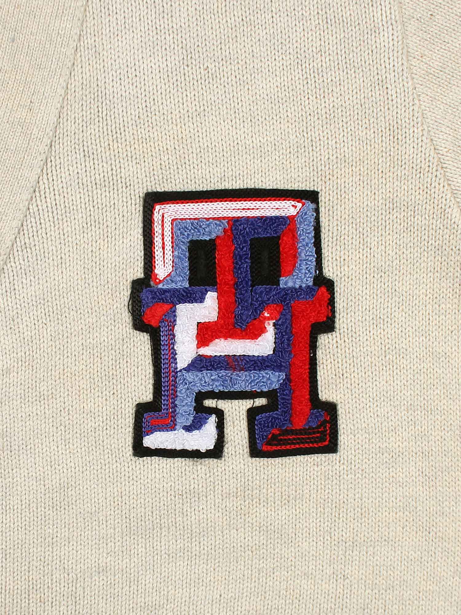 T-H Cotton Cardigan (Beige)