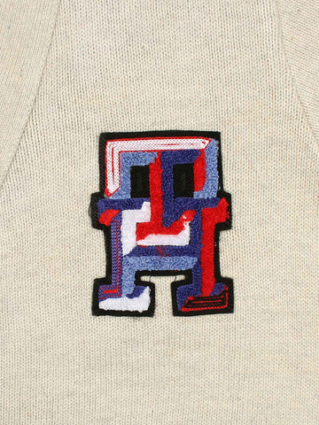 T-H Cotton Cardigan (Beige)