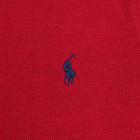 RL Crew neck Cotton Sweater (red)