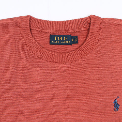 RL Crew neck Cotton Sweater (carrot)