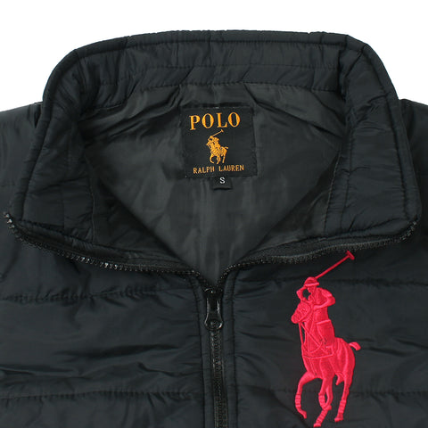 PRL Puffer Black with Big Pony - brandahub