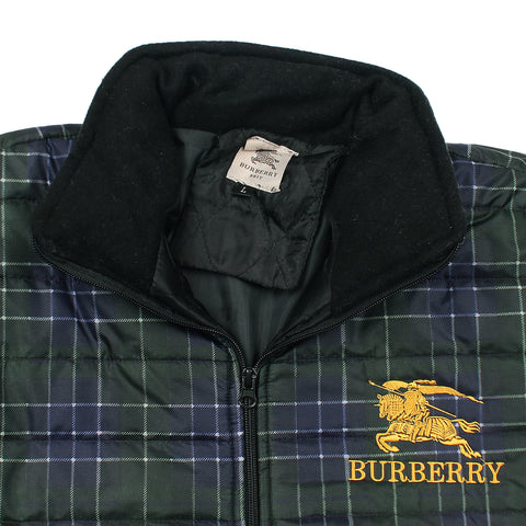 Bb green check puffer - brandahub