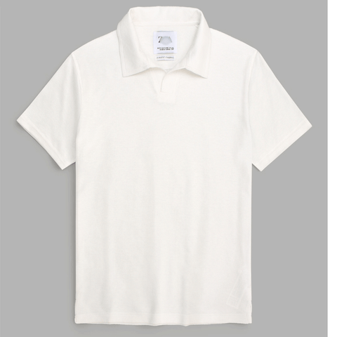 Brandahub polo shirts Premium Zr Waffle knit johnny collar polo-(light beige)