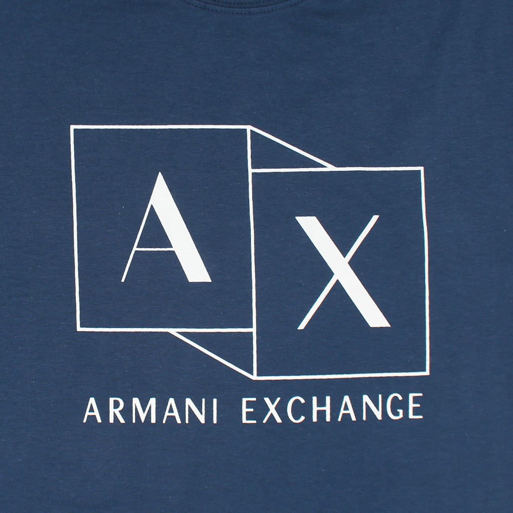 AX Printed tshirt-navy blue