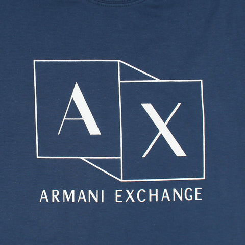 AX Printed tshirt-navy blue