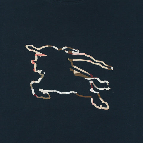 BB Printed tshirt-navy blue