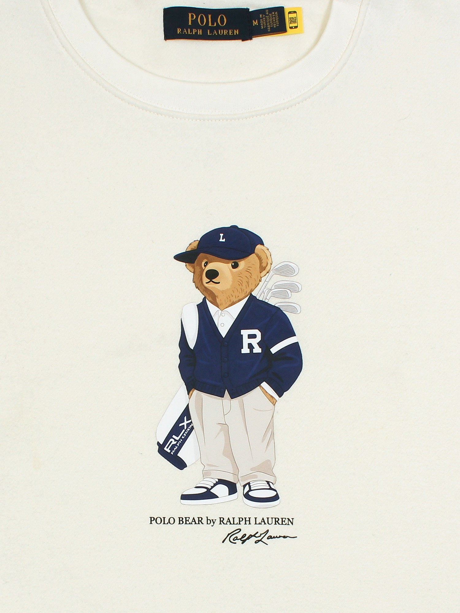 premium Rl Bear Fleece sweatshirt (lemon white)