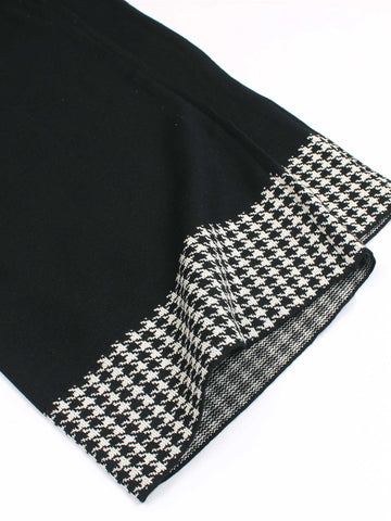 The Heritage Houndstooth 3-Piece Knit Set (black)