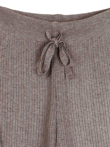 The Dynasty Frog Button Knit Set (brown)