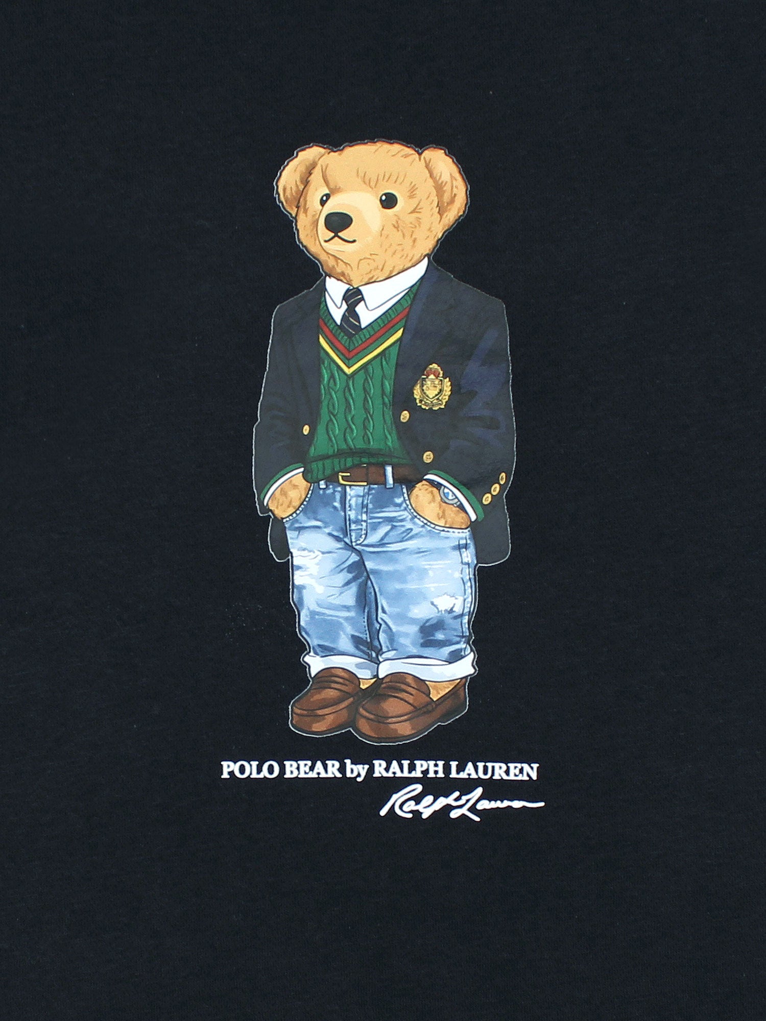 premium Rl Bear Fleece sweatshirt (navy blue)