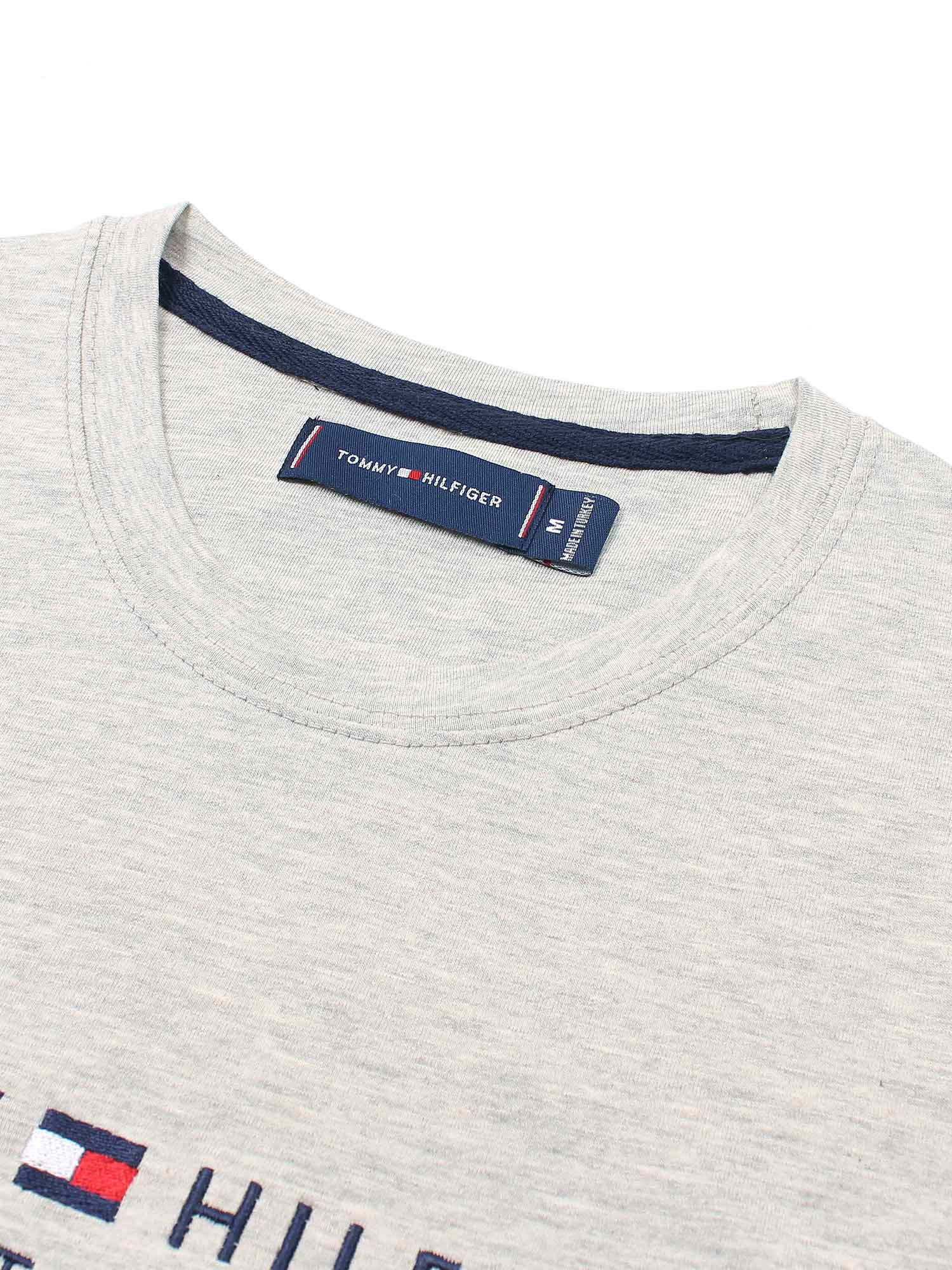 Brandahub T-shirts premium th embroidery t-shirt heather grey