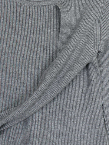 The Aura Asymmetrical Tie-Knit Set (grey)