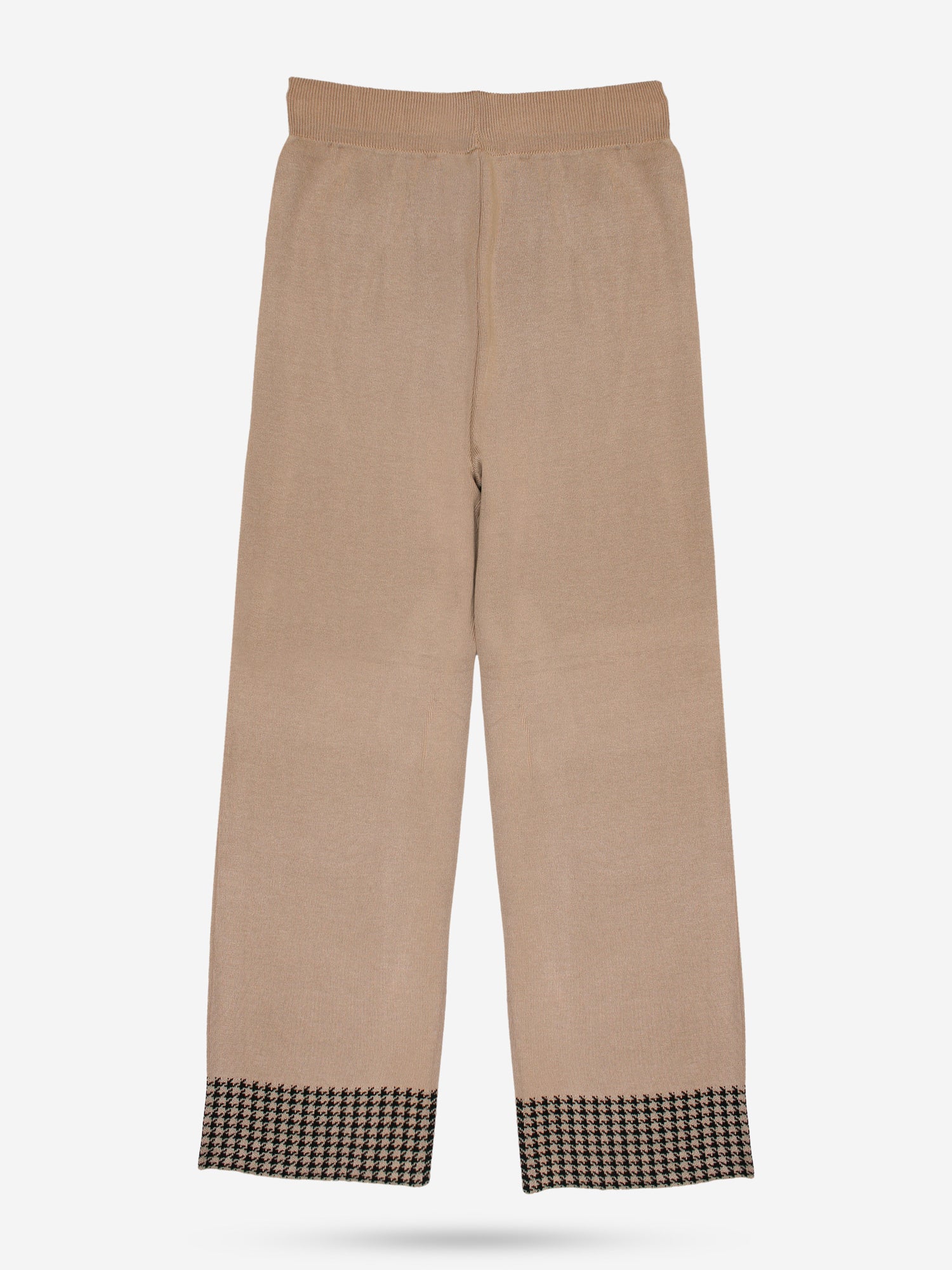 The Heritage Houndstooth 3-Piece Knit Set (Beige)