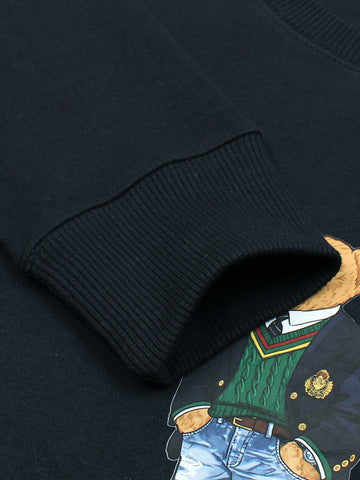 premium Rl Bear Fleece sweatshirt (navy blue)