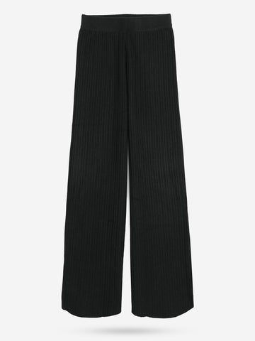 The Kensington Funnel-Neck Ribbed Set (black)