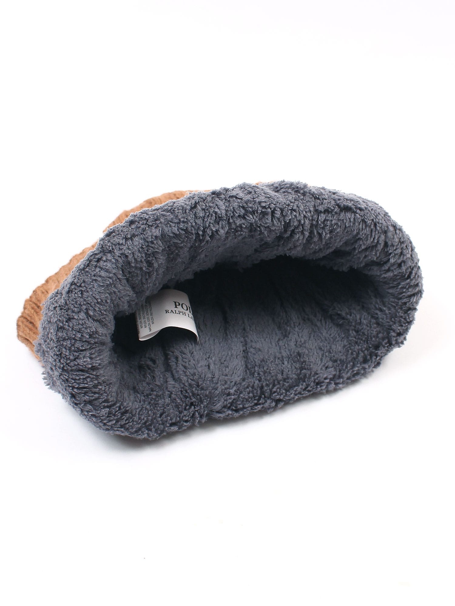 brandahub caps free size Rl Cable Knit Beanie (Camel Brown)