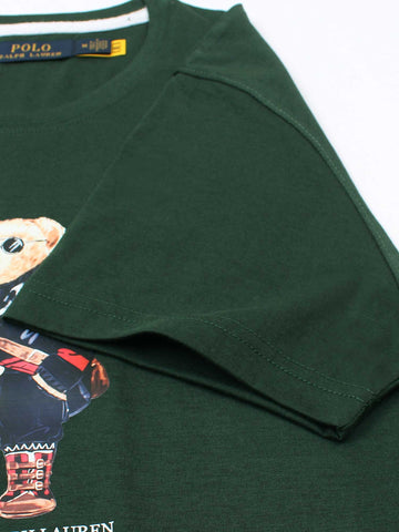 Brandahub T-shirts PRL bear T Shirt-b British green