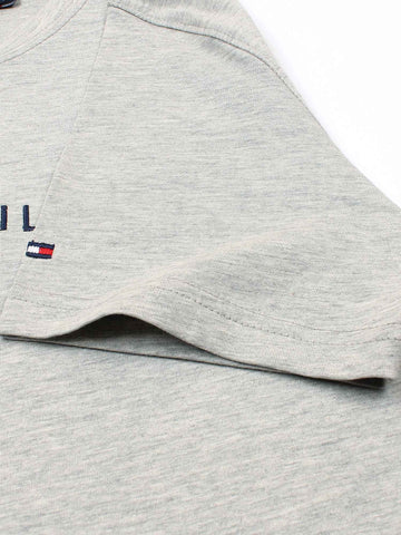 Brandahub T-shirts premium th embroidery t-shirt heather grey