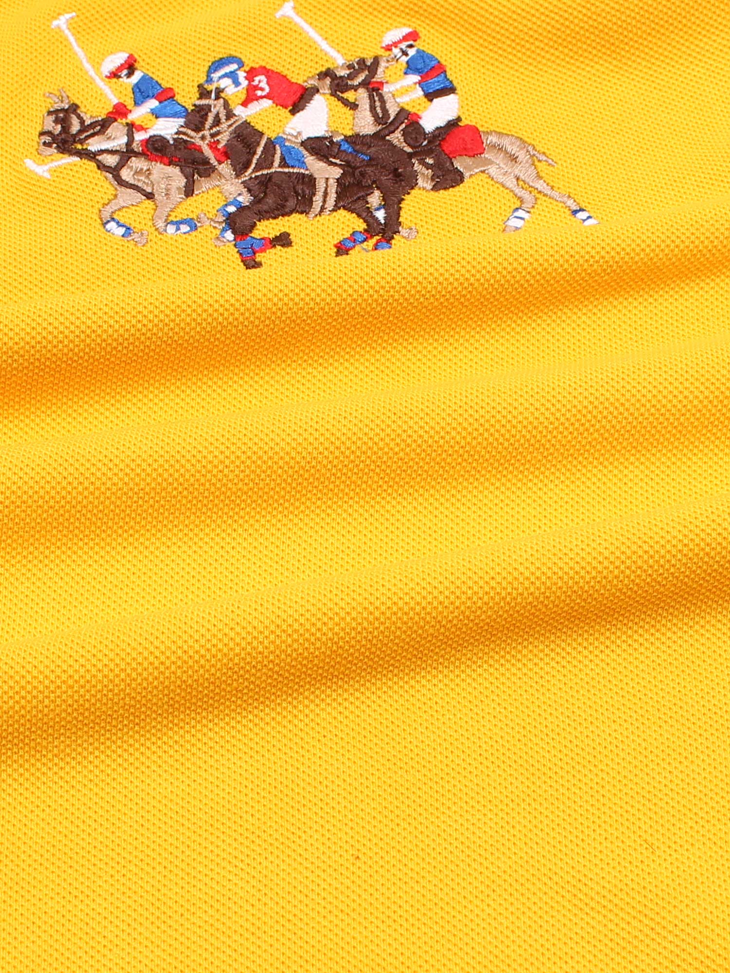 RL triple pony polo-Yellow