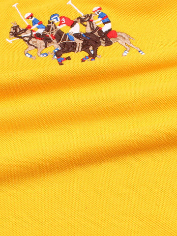 RL triple pony polo-Yellow