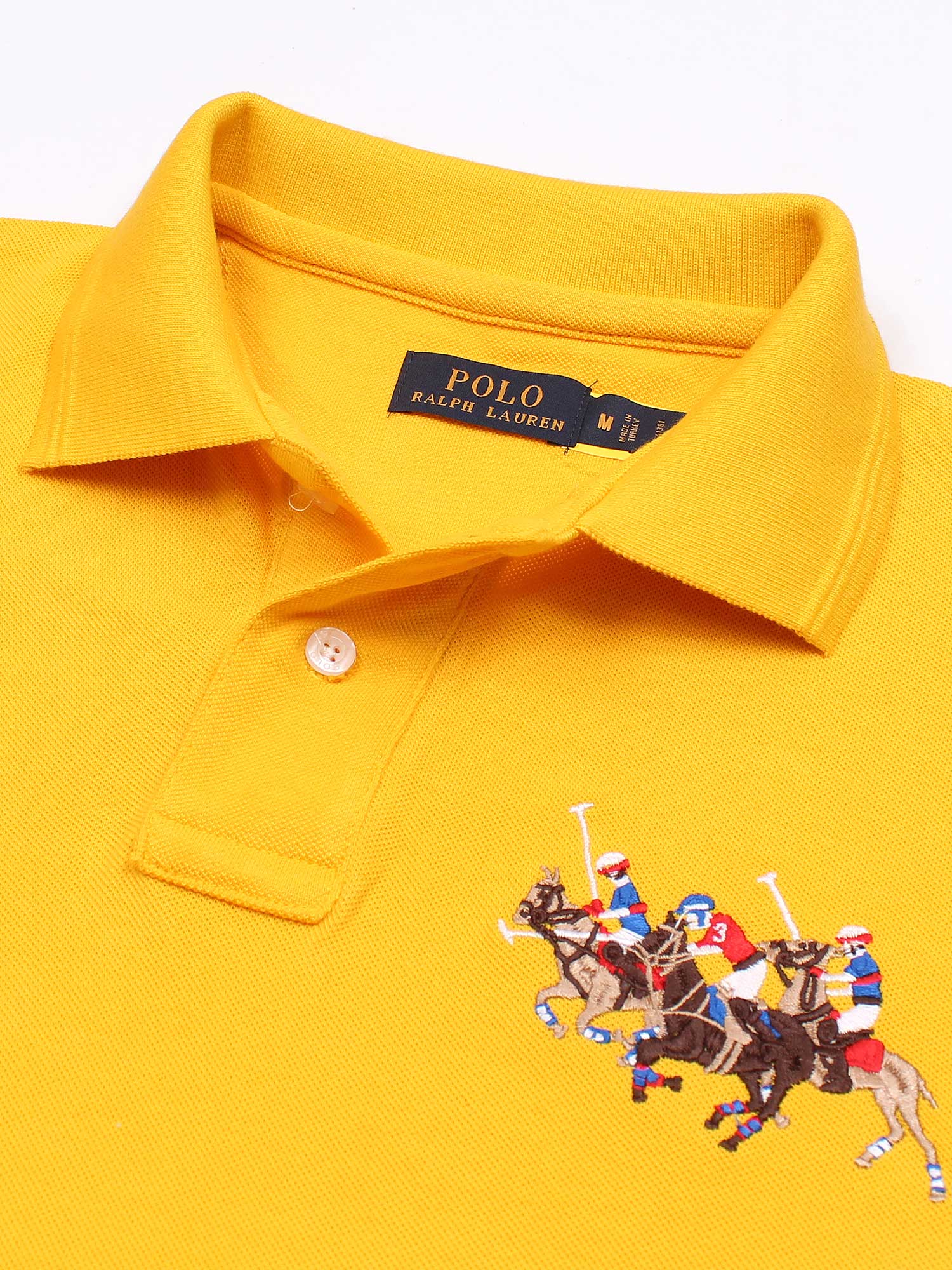 RL triple pony polo-Yellow