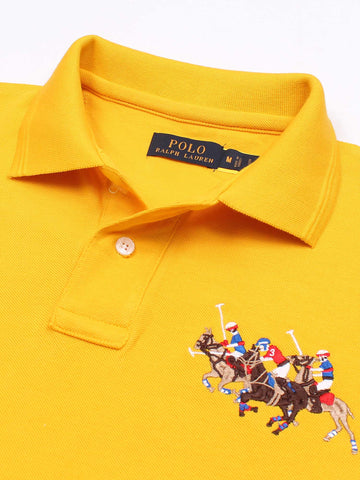 RL triple pony polo-Yellow