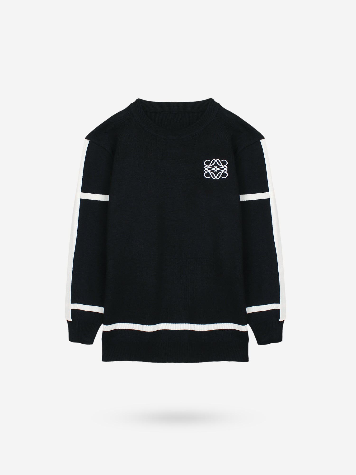 The Lwe Striped Knit Co-ord Set (black)