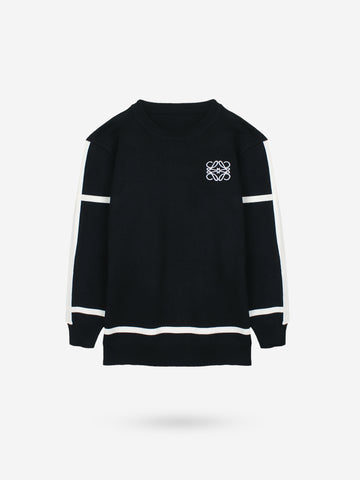 The Lwe Striped Knit Co-ord Set (black)