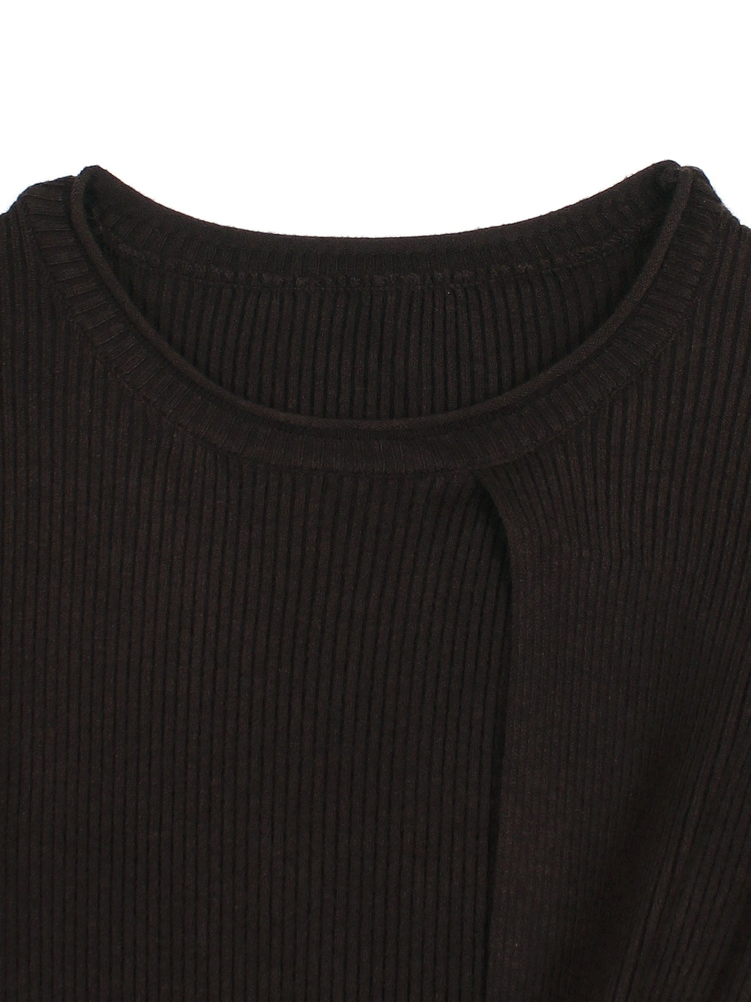 The Aura Asymmetrical Tie-Knit Set (black)