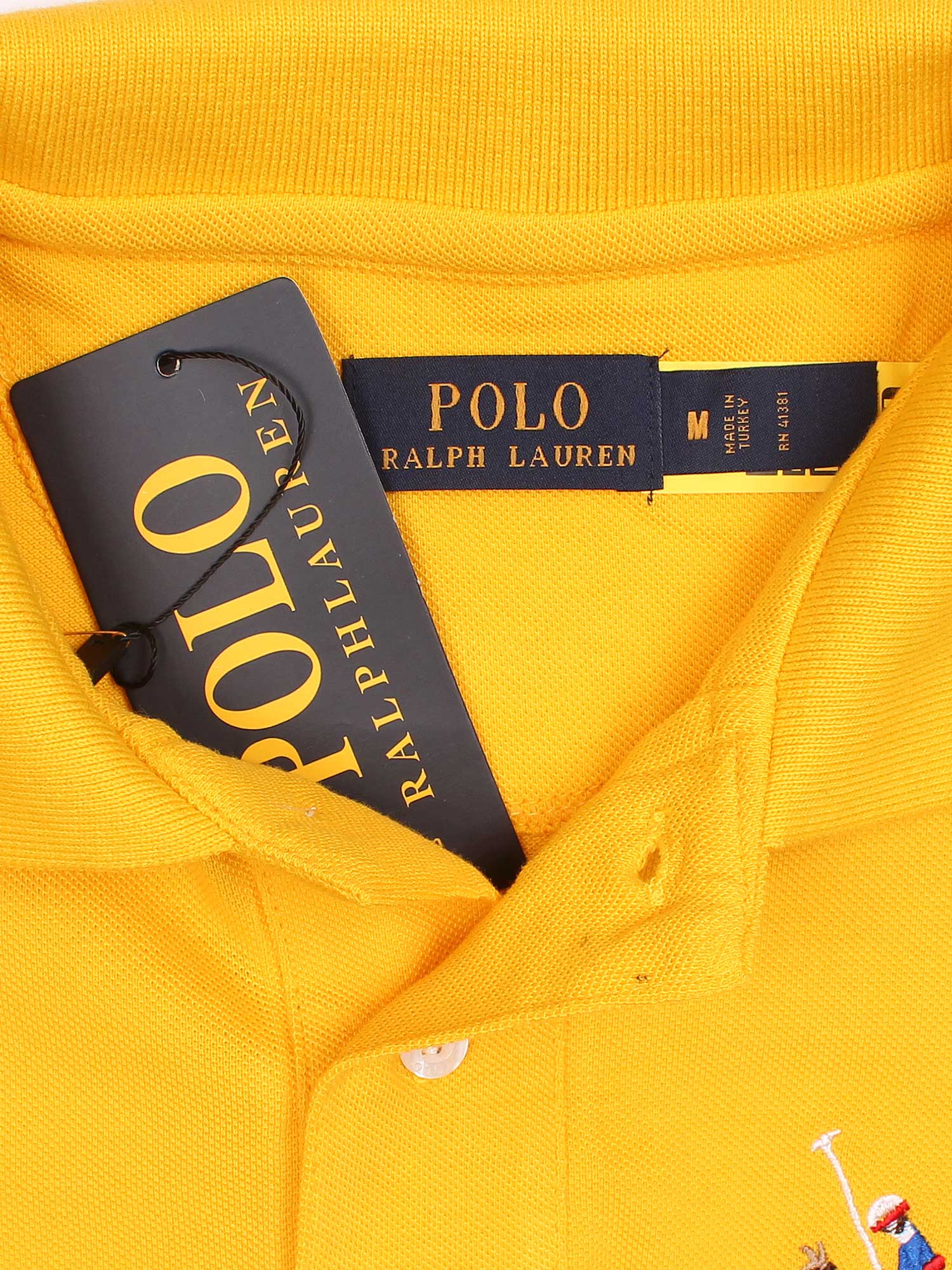 RL triple pony polo-Yellow