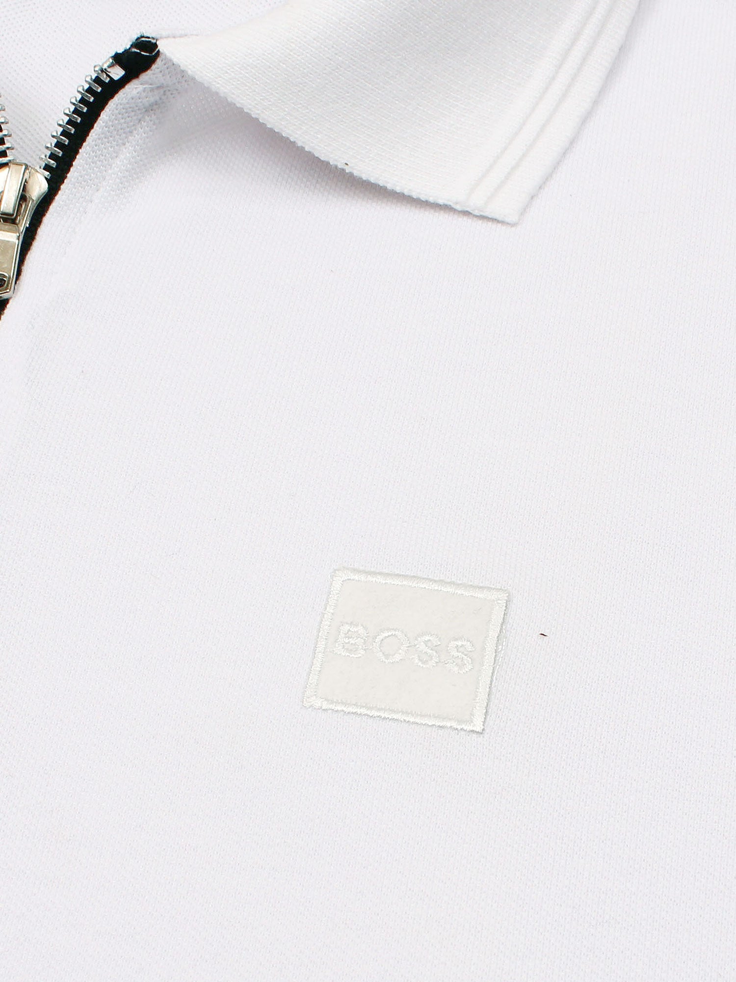 Hb zip polo-white