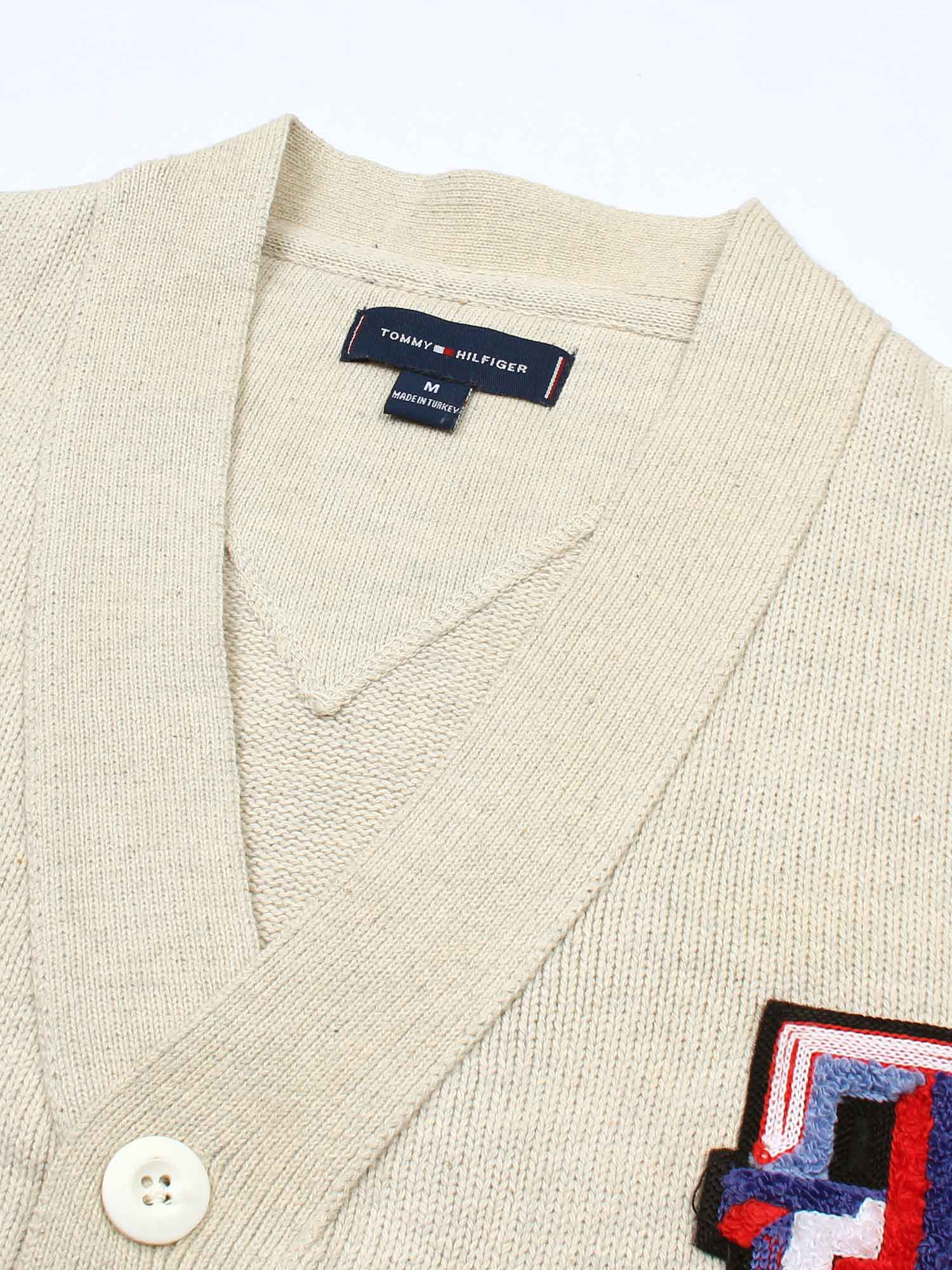 T-H Cotton Cardigan (Beige)