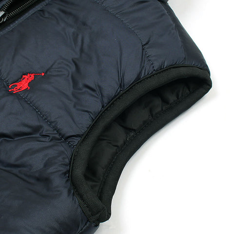 polo kids half sleeve puffer navy blue