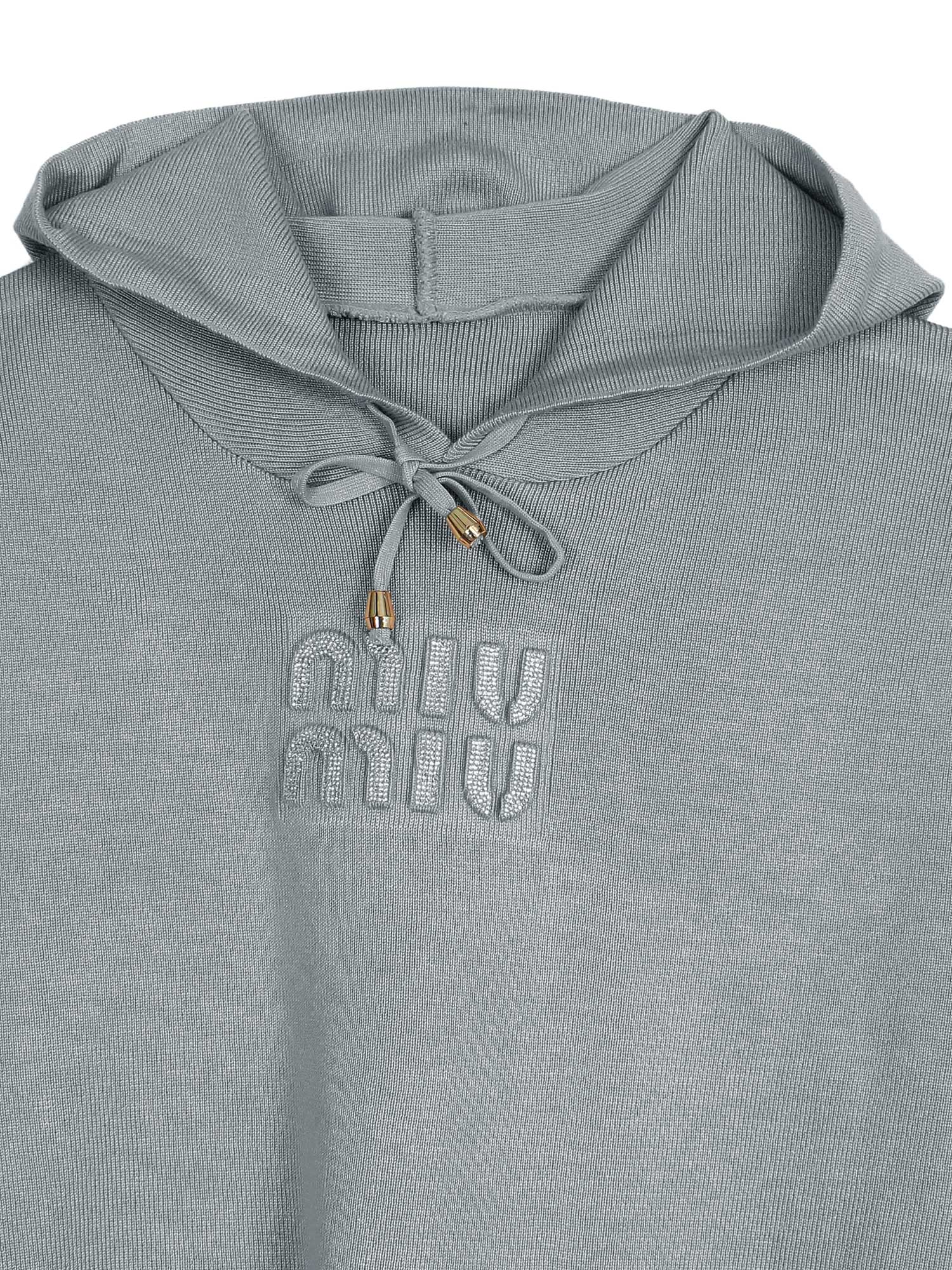 The mumu Crystal-Embellished Knit Set (grey)