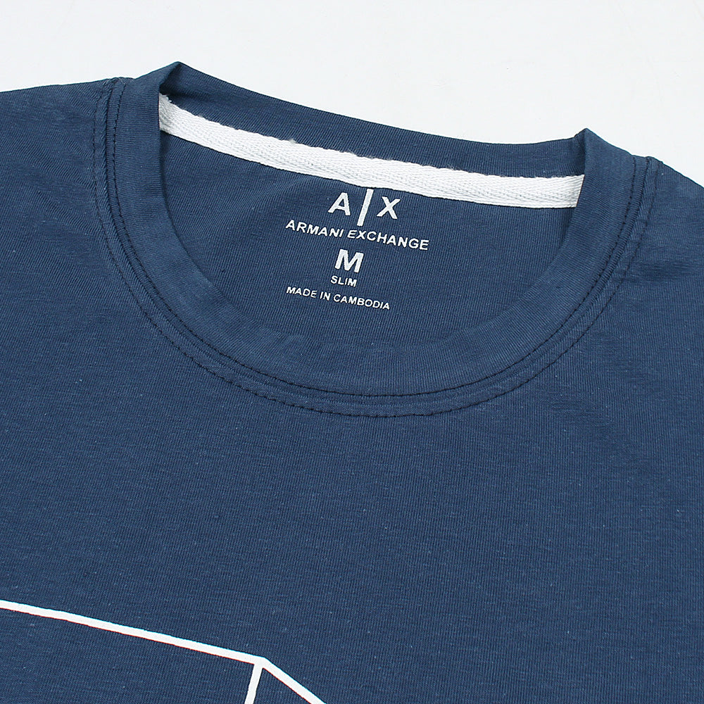 AX Printed tshirt-navy blue