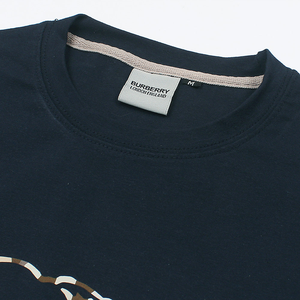 BB Printed tshirt-navy blue
