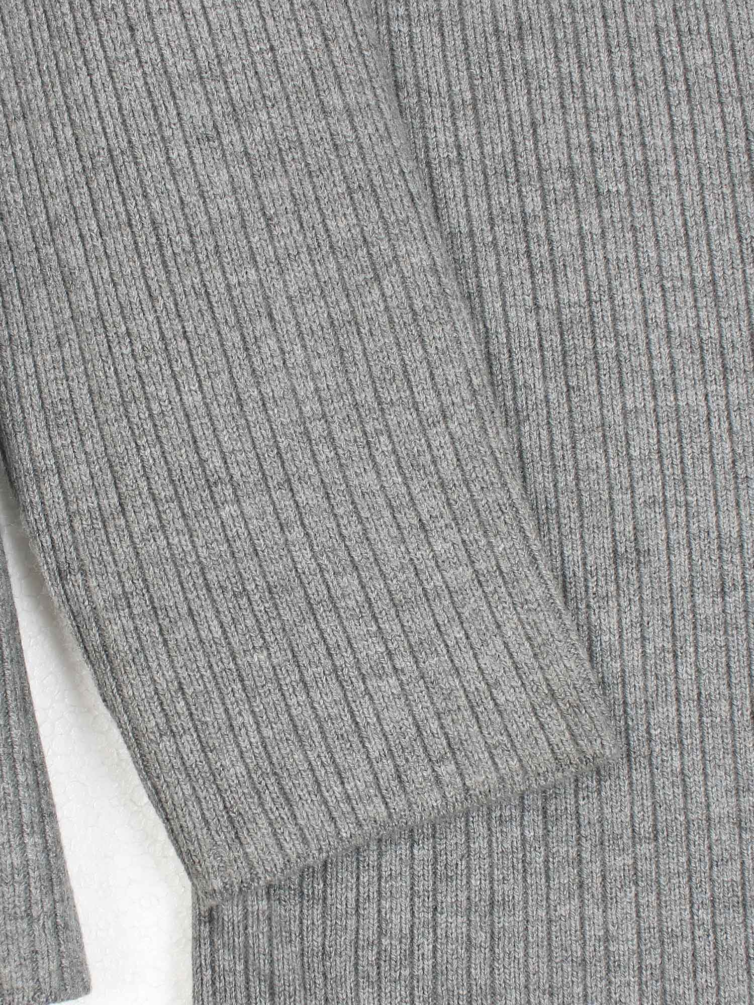 The Dynasty Frog Button Knit Set (grey)
