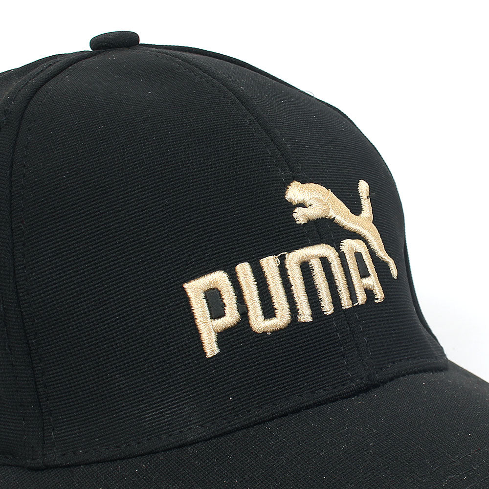 p.u.m.a cap black with gold