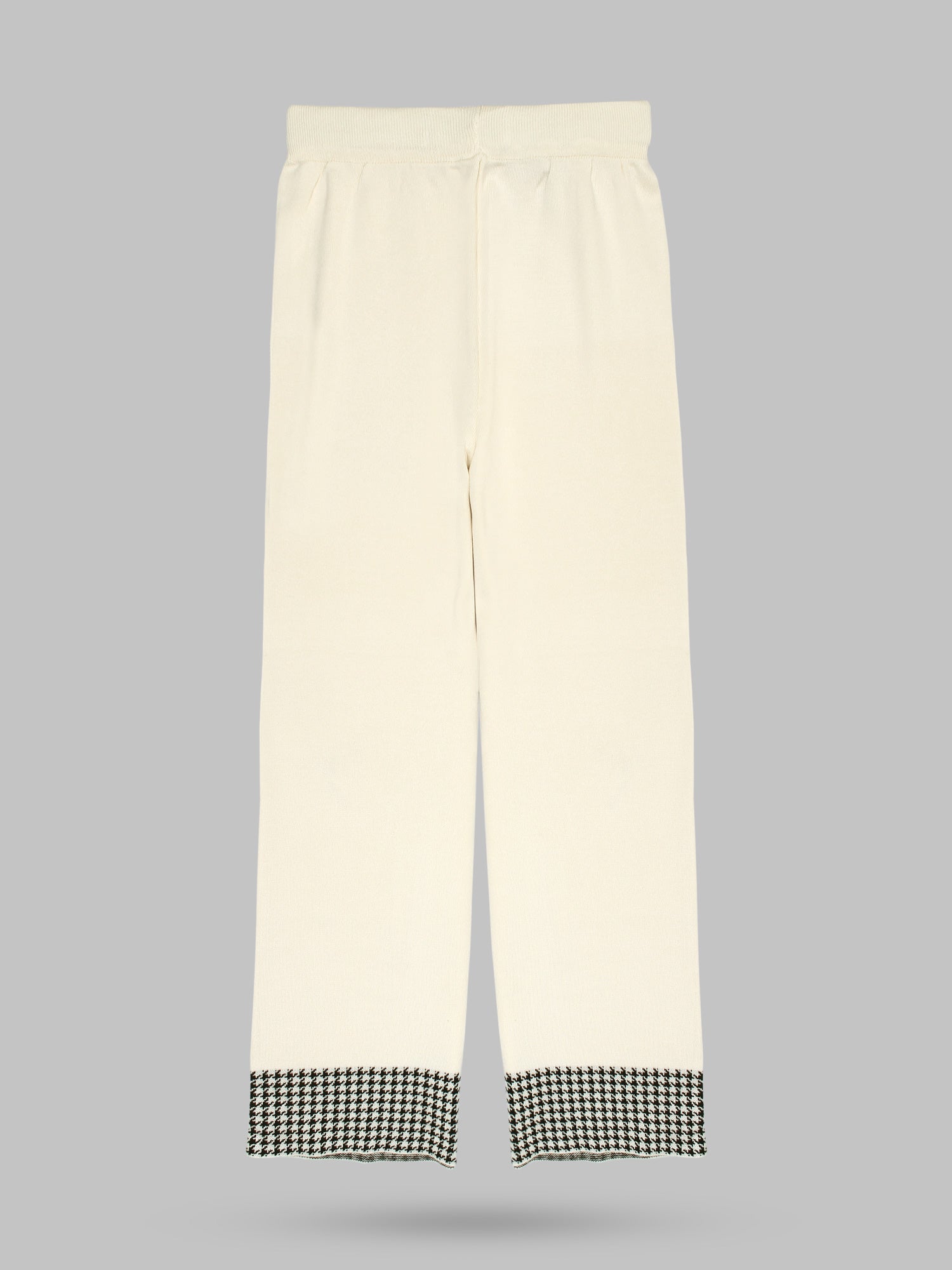 The Heritage Houndstooth 3-Piece Knit Set (Cream)