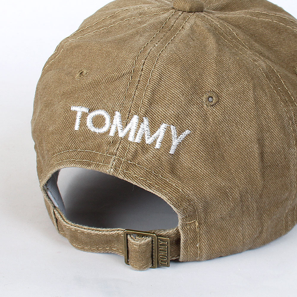 Th Cap Emb Brown