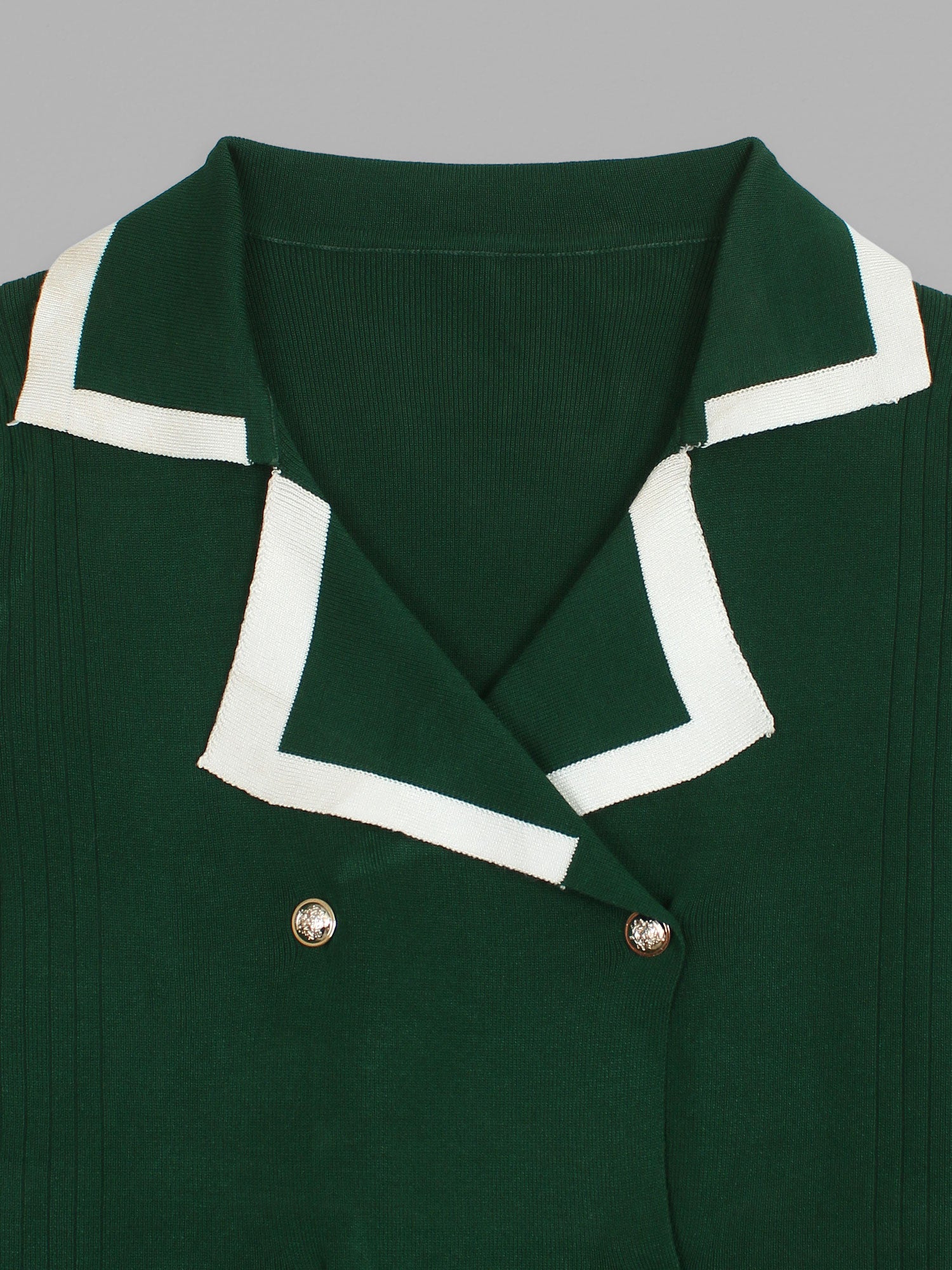 The Commodore Tipped Knit Blazer Set (green)