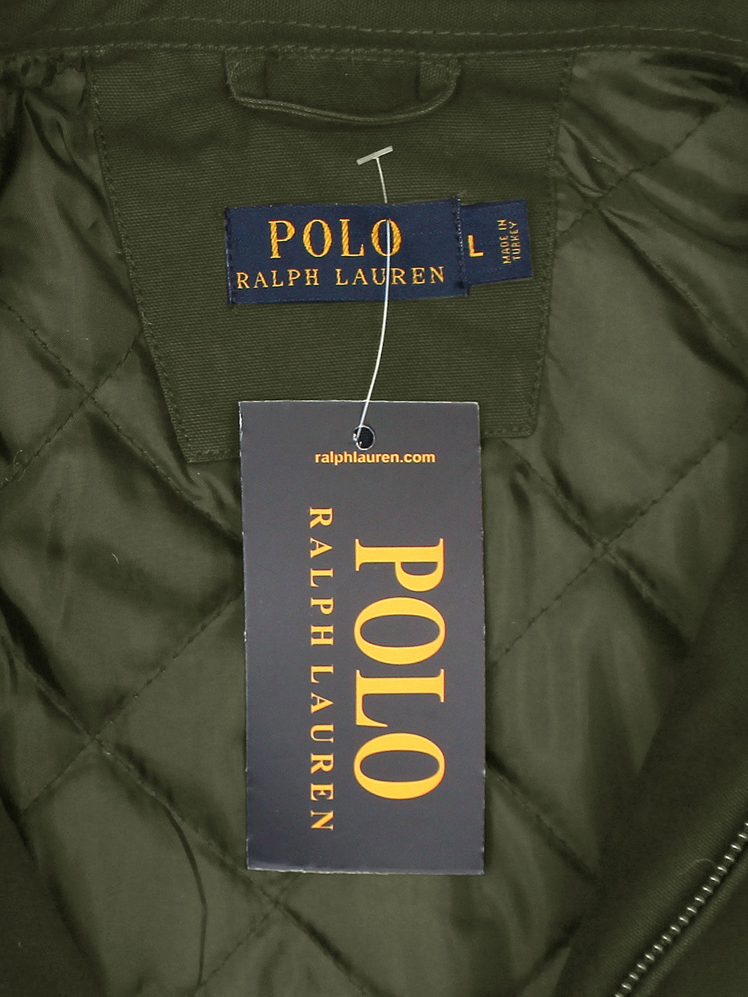 PRL Cotton Twill Jacket (collar) (olive green) - brandahub