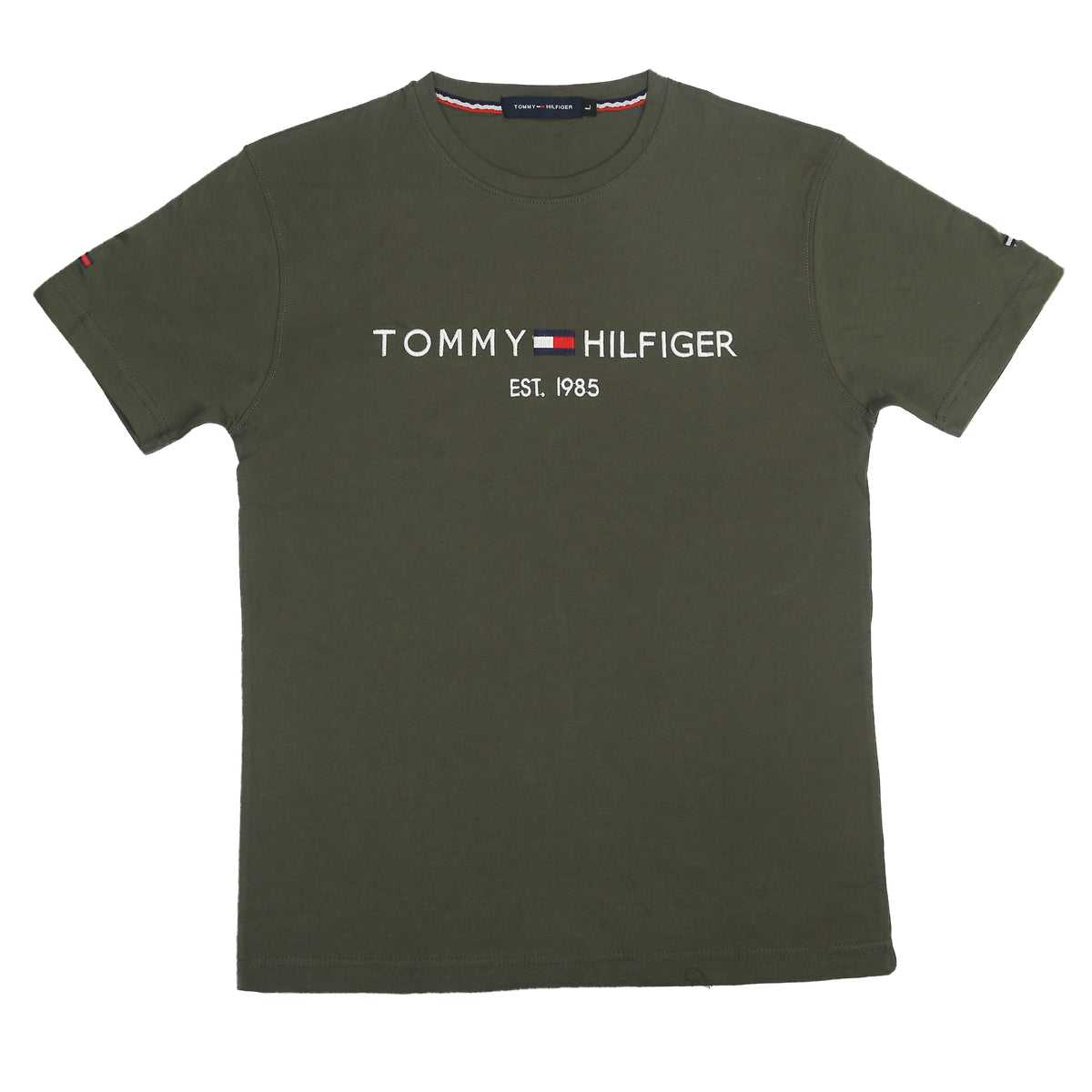 TH Emb T Shirt-olive green - brandahub