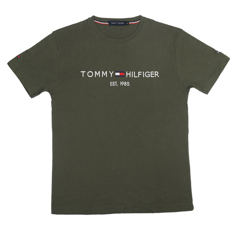 TH Emb T Shirt-olive green - brandahub