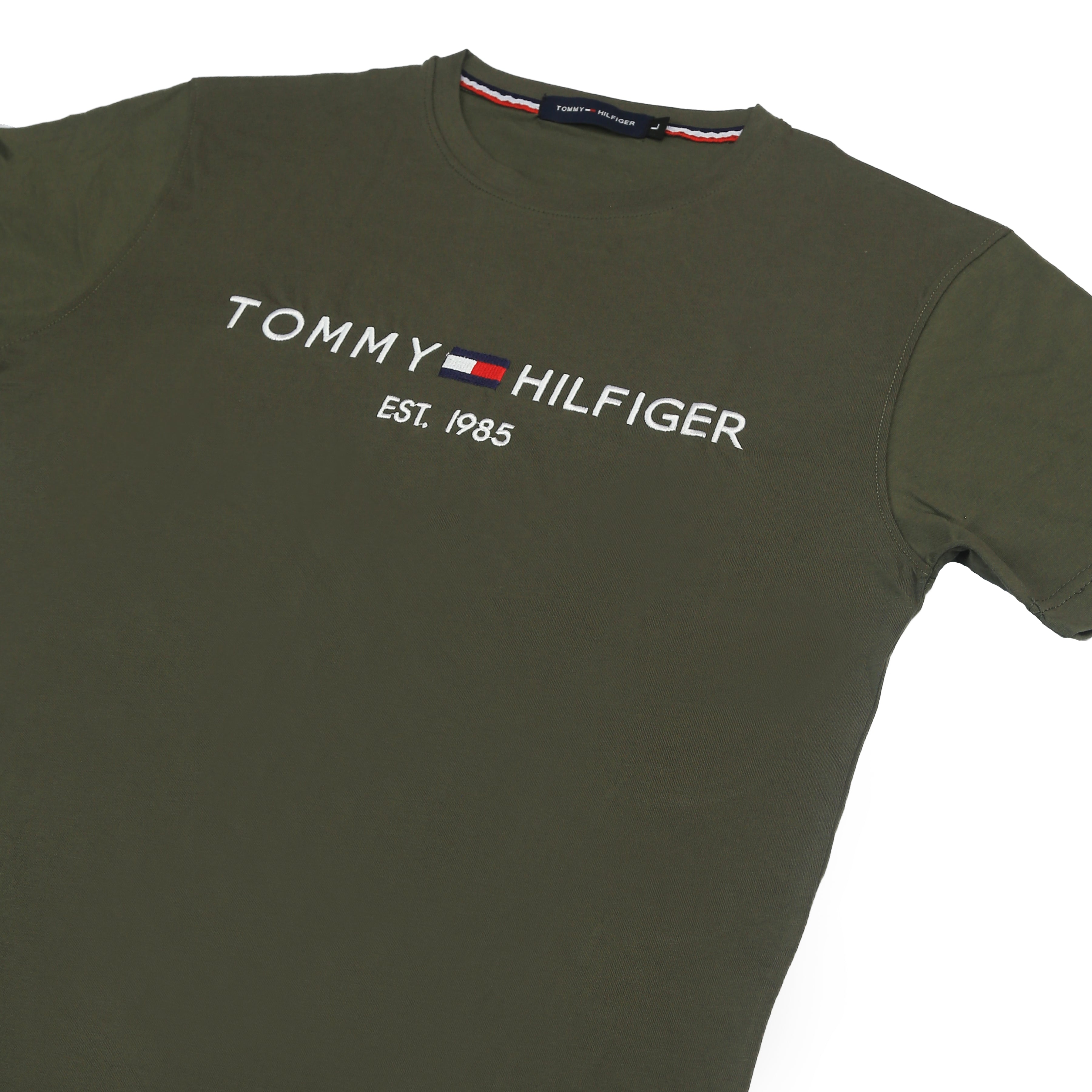 TH Emb T Shirt-olive green - brandahub