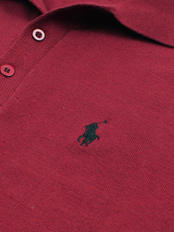 Brandahub polo shirts Premium Rl knit polo-maroon