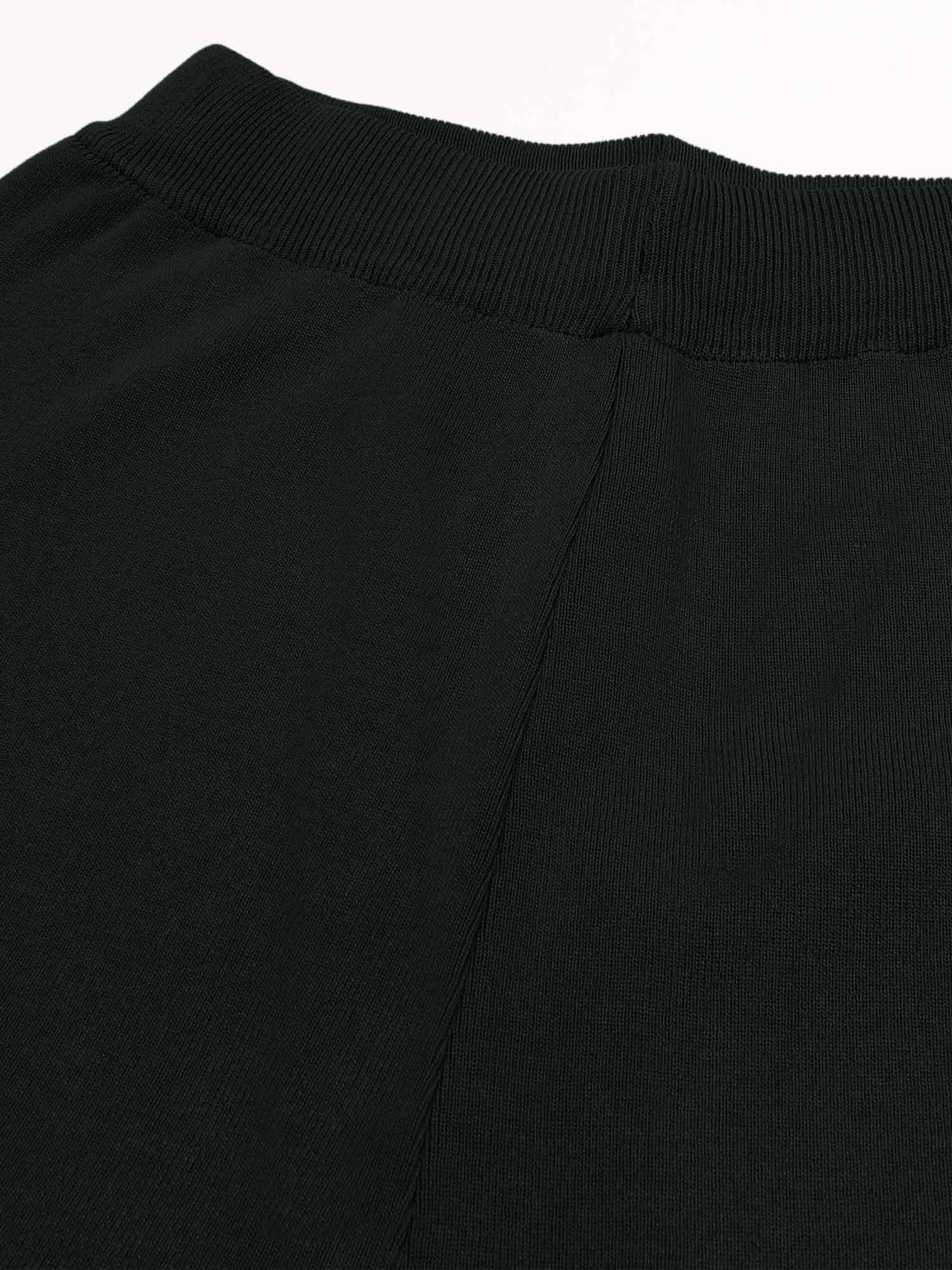 The Geo-Block Poncho Knit Set (Black & White)